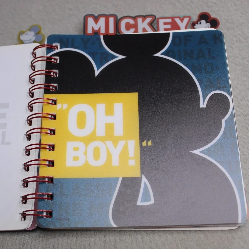 Disney Mickey Mouse 90 Years True‎ Original Spiral Notebook Tri-Coastal Design